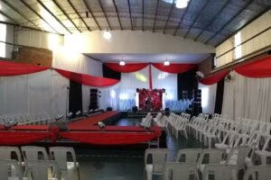 Sal&oacute;n de eventos del Club de Caza y Pesca de Arist&oacute;bulo del Valle